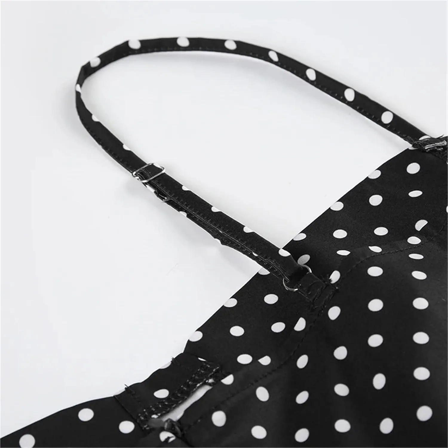 1PCS Skinny A-Line Women Dresses Polka Prints Simple Camisole Mini