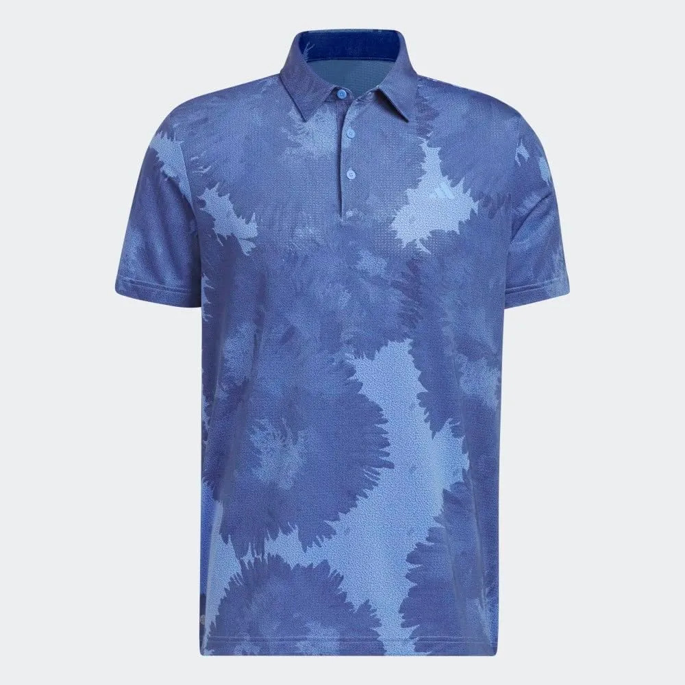 adidas Men's Flower Mesh Golf Polo Shirt