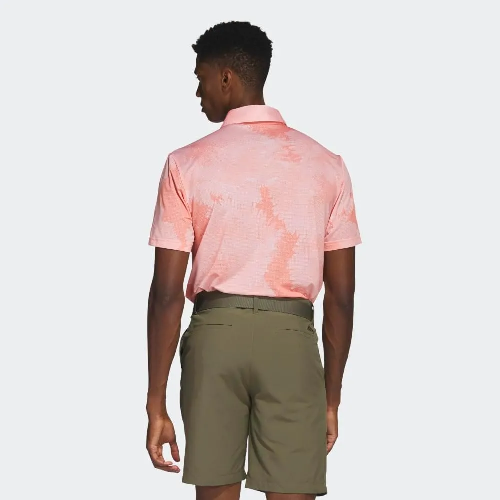 adidas Men's Flower Mesh Golf Polo Shirt