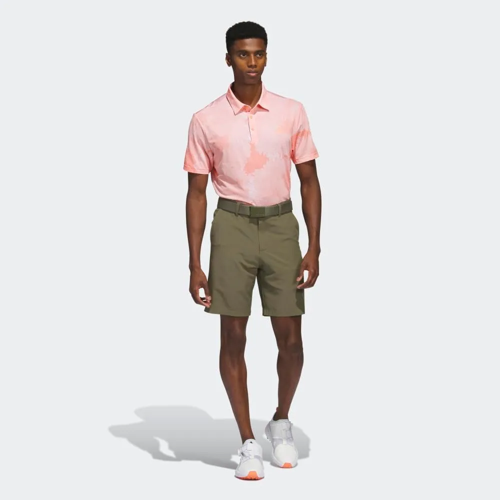 adidas Men's Flower Mesh Golf Polo Shirt