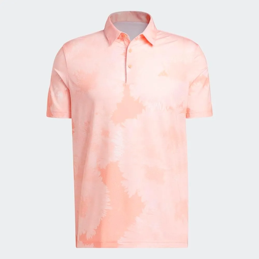 adidas Men's Flower Mesh Golf Polo Shirt