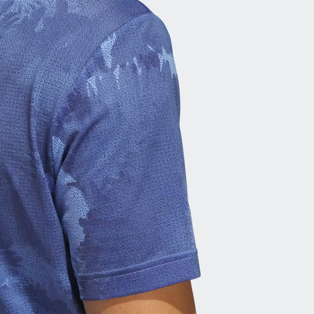 adidas Men's Flower Mesh Golf Polo Shirt