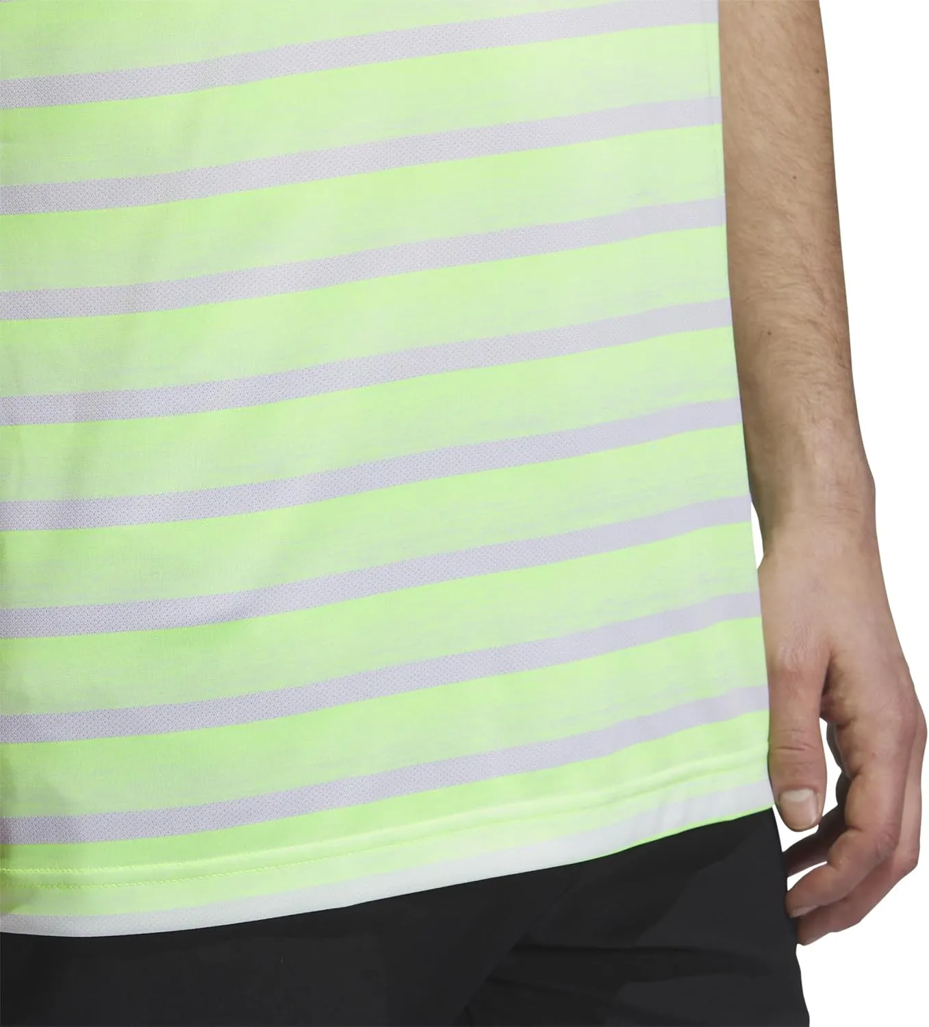 adidas Men's Two-Color Stripe Polo Shirt