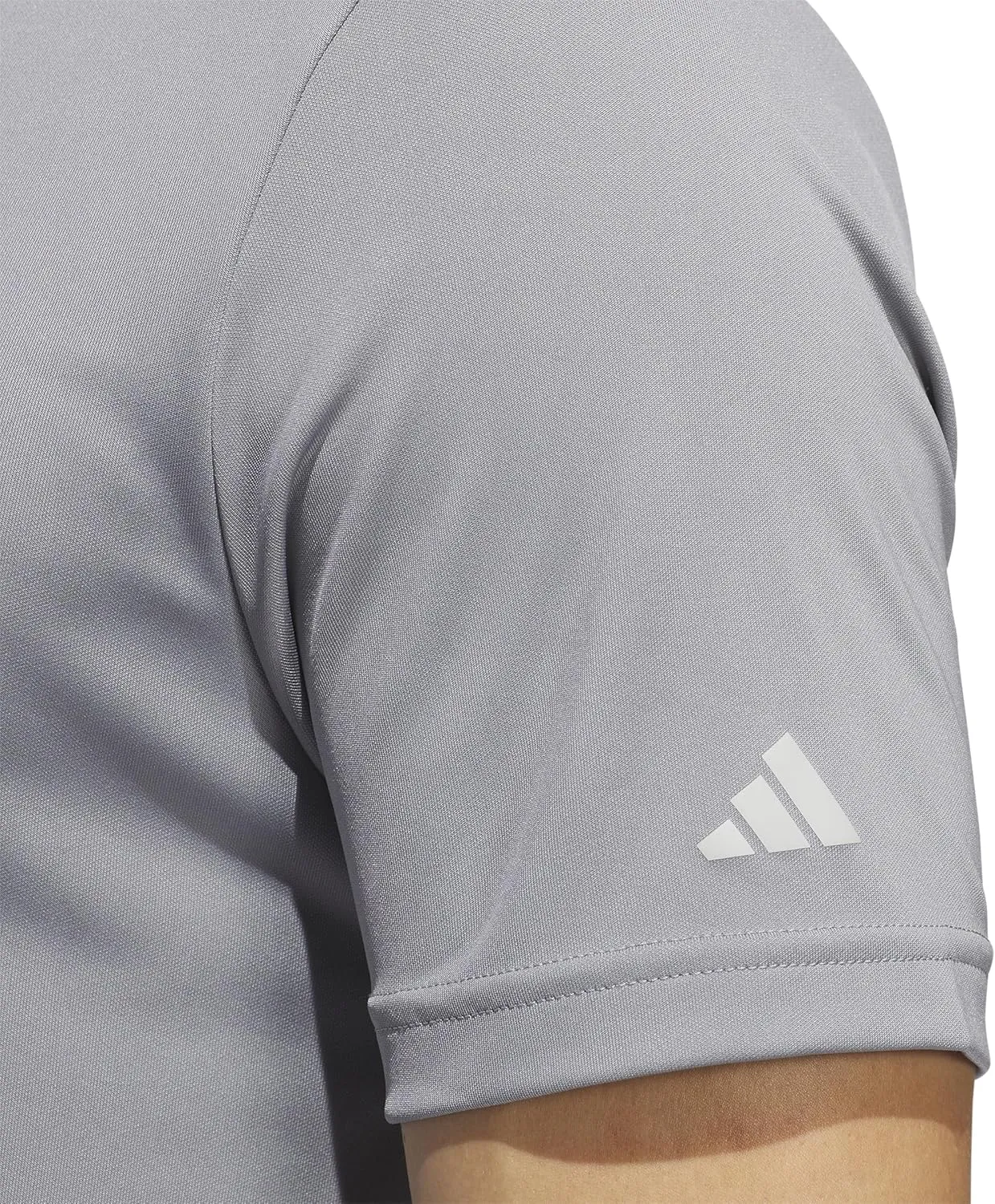 adidas Men's Two-Color Stripe Polo Shirt