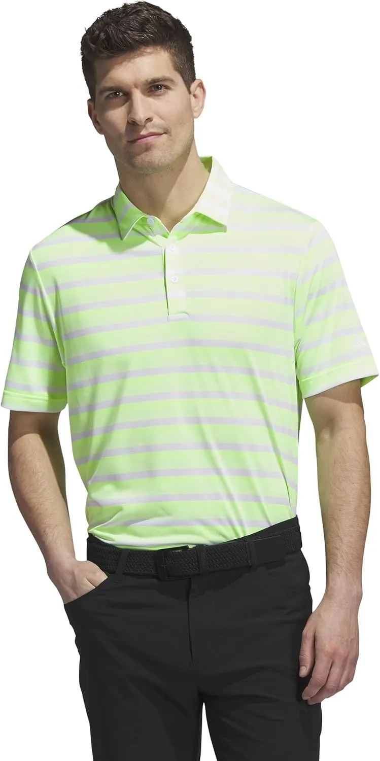 adidas Men's Two-Color Stripe Polo Shirt