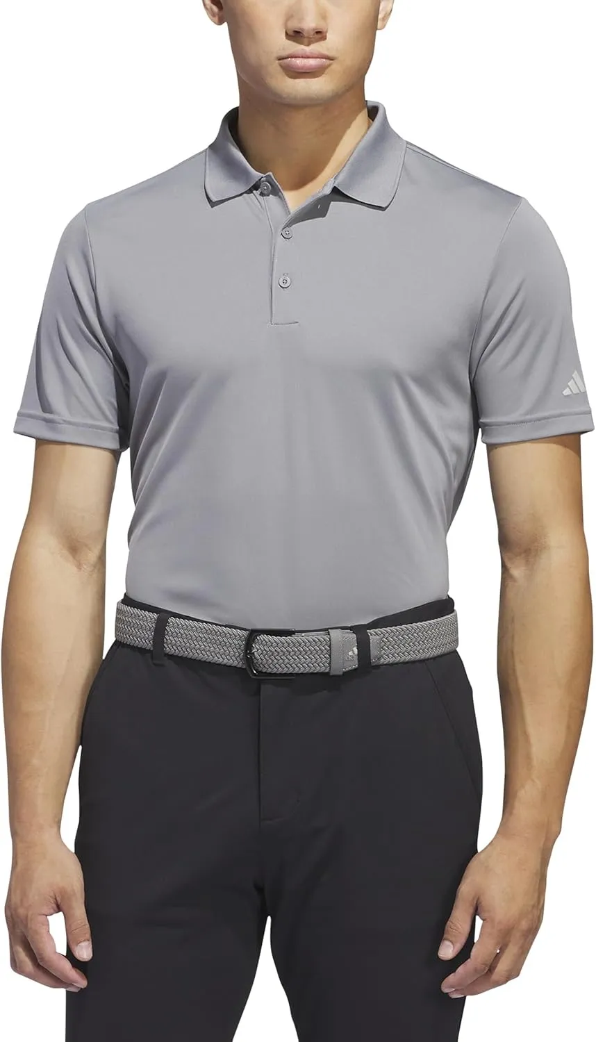 adidas Men's Two-Color Stripe Polo Shirt
