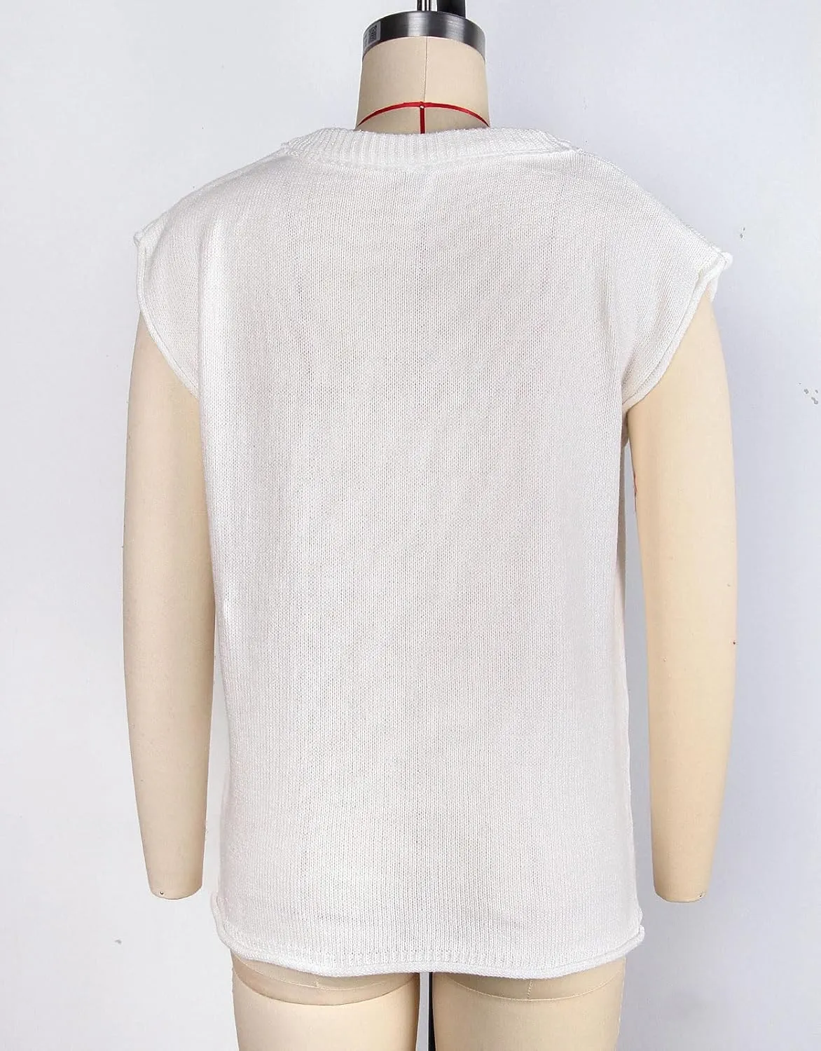 Alsol Lamesa Womens Cap Sleeve Sweater Vest Knit Lightweight Pullover Sweaters Crewneck Tank Tops
