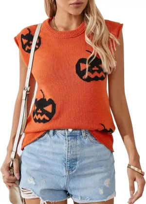 Alsol Lamesa Womens Cap Sleeve Sweater Vest Knit Lightweight Pullover Sweaters Crewneck Tank Tops