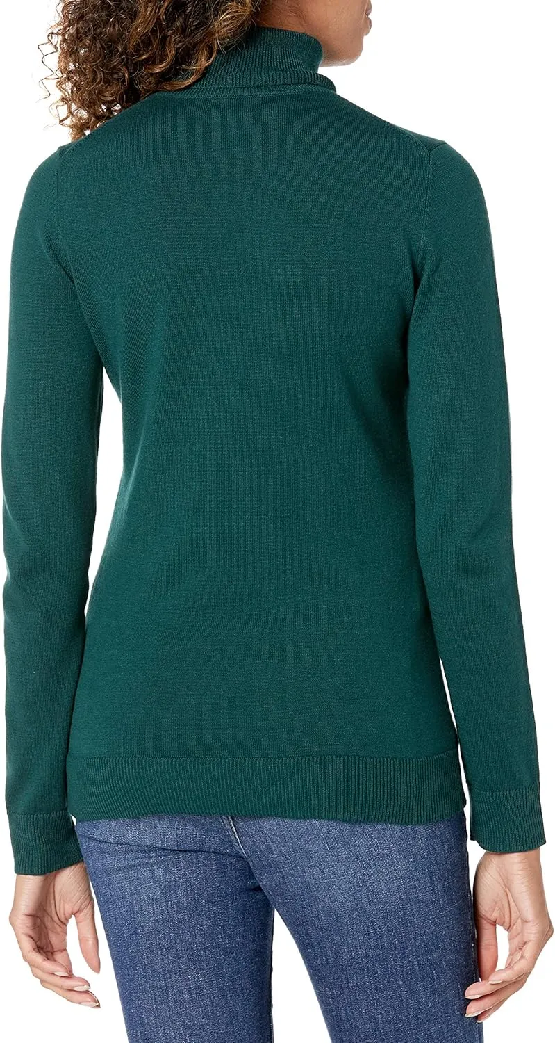 Amazon Essentials Women's Classic-Fit Lightweight Long-Sleeve Turtleneck Sweater (Available in Plus Size)