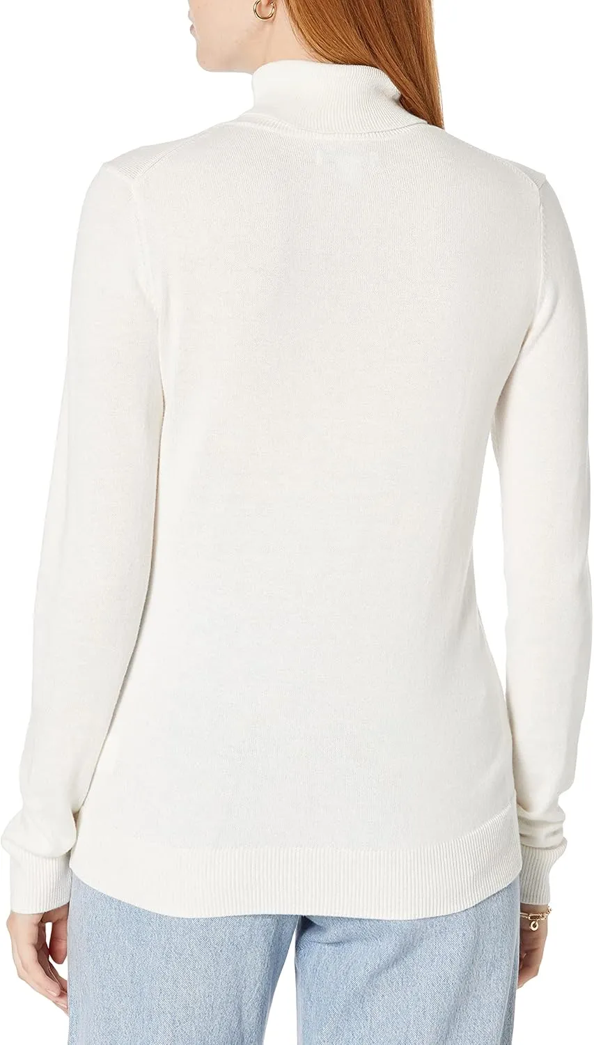 Amazon Essentials Women's Classic-Fit Lightweight Long-Sleeve Turtleneck Sweater (Available in Plus Size)