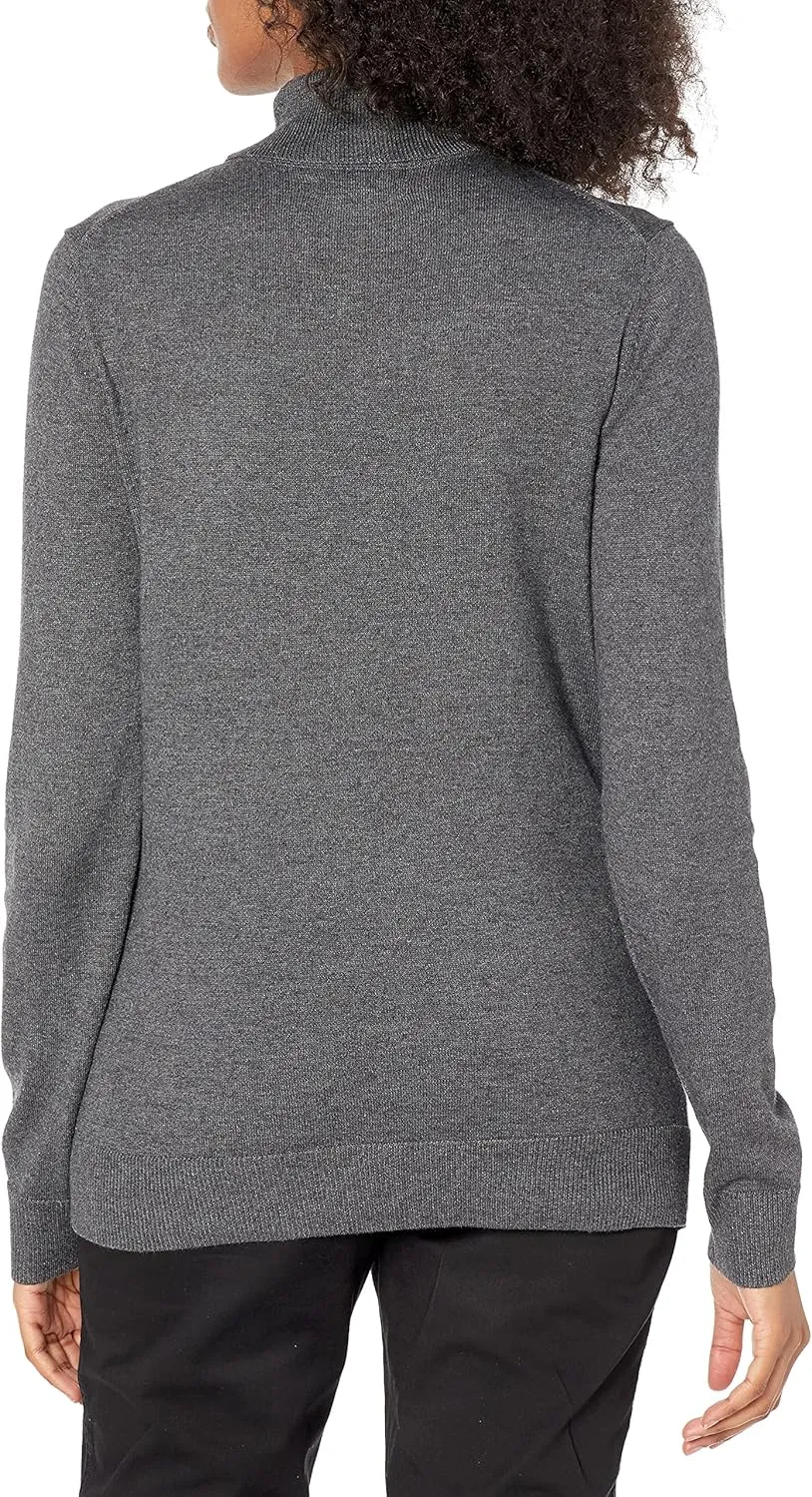 Amazon Essentials Women's Classic-Fit Lightweight Long-Sleeve Turtleneck Sweater (Available in Plus Size)