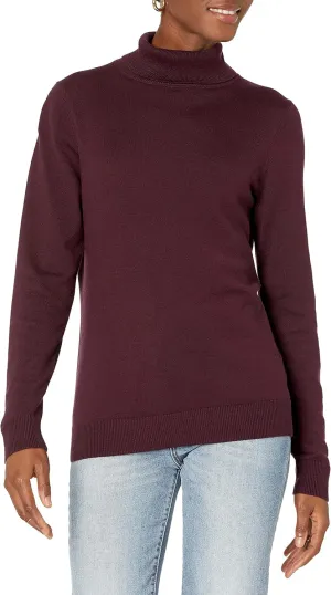 Amazon Essentials Women's Classic-Fit Lightweight Long-Sleeve Turtleneck Sweater (Available in Plus Size)