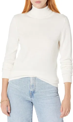 Amazon Essentials Women's Classic-Fit Lightweight Long-Sleeve Turtleneck Sweater (Available in Plus Size)