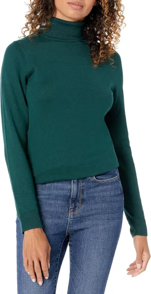 Amazon Essentials Women's Classic-Fit Lightweight Long-Sleeve Turtleneck Sweater (Available in Plus Size)