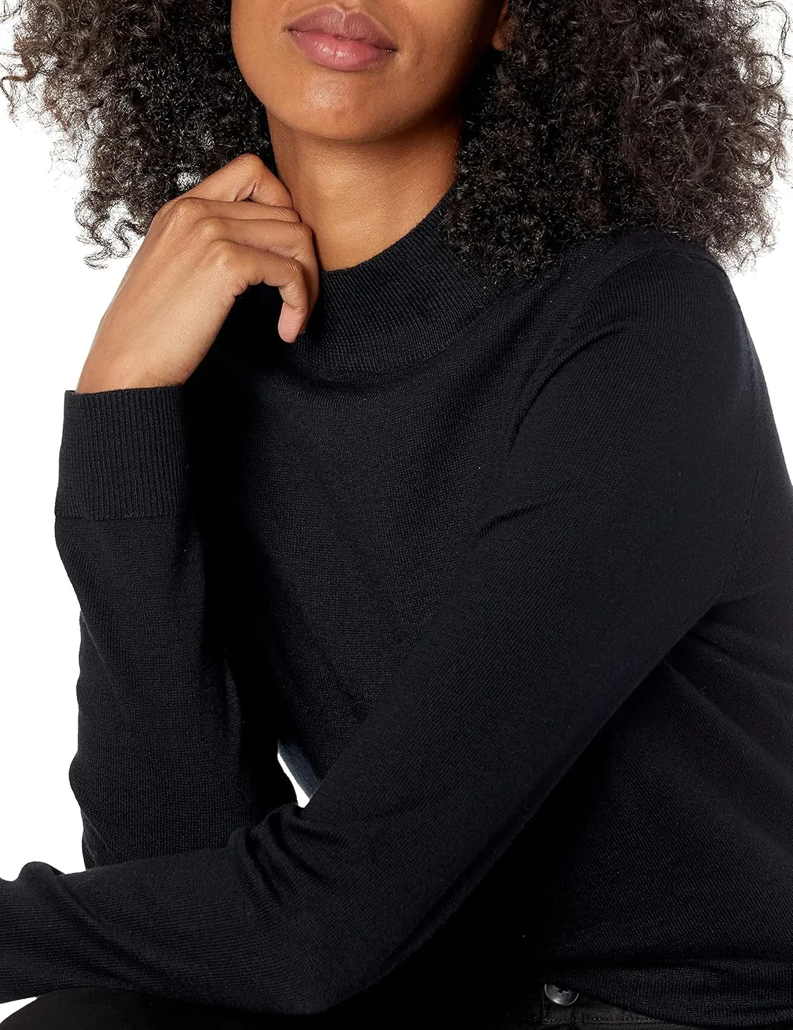 Amazon Essentials Women's Lightweight Mockneck Sweater (Available in Plus Size)