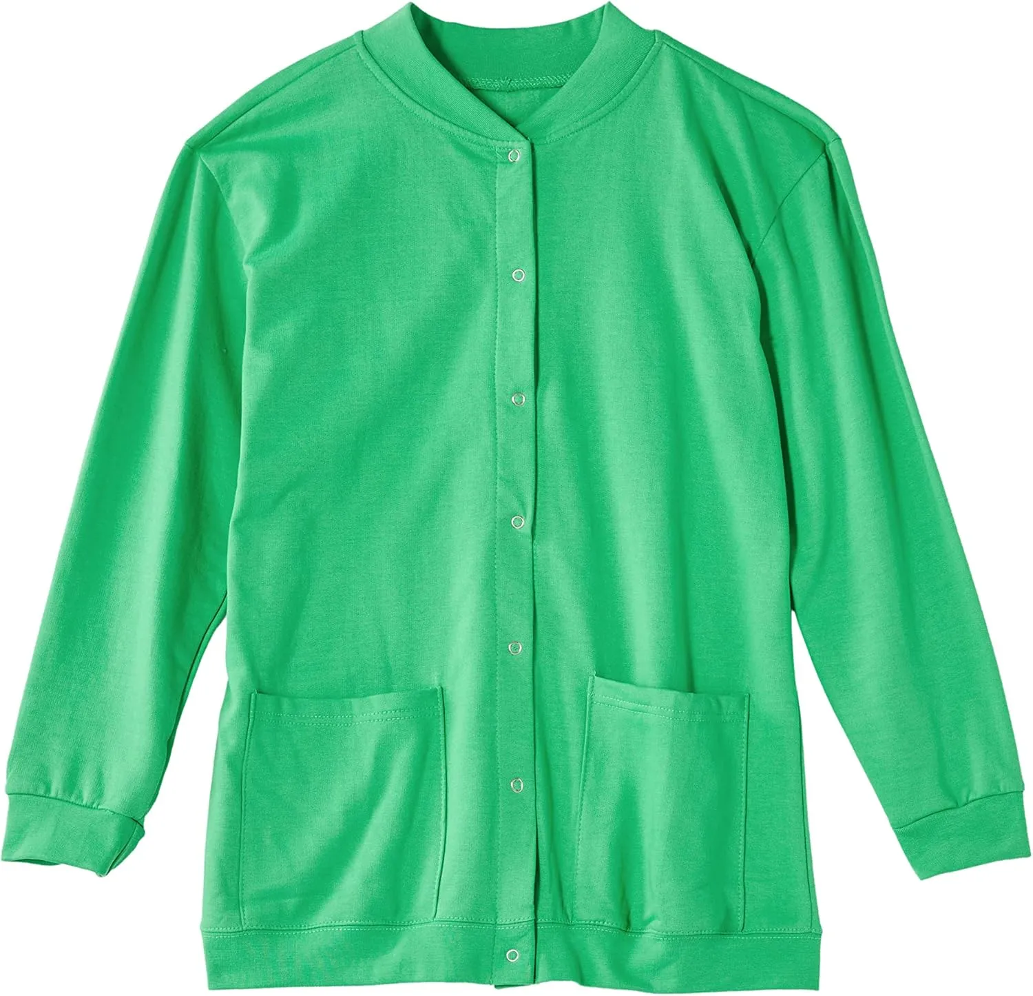 AmeriMark Women Fleece Snap Button Cardigan Sweatshirt Coat  Ladies Soft Lightweight Warm Long Sleeve Jacket with Pockets
