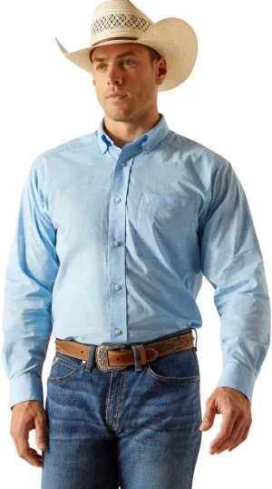 Ariat Men's Solid Slub Classic Fit Shirt