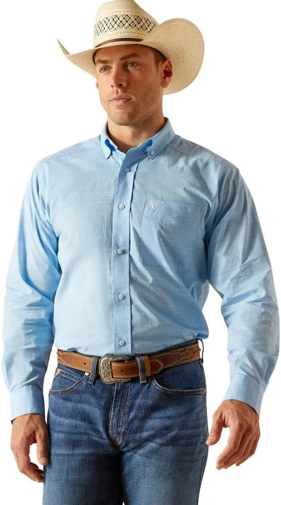 Ariat Men's Solid Slub Classic Fit Shirt
