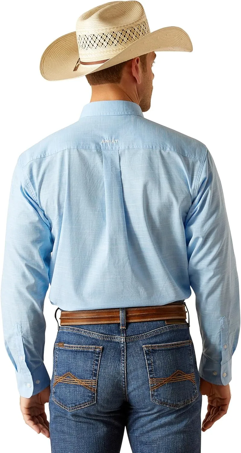 Ariat Men's Solid Slub Classic Fit Shirt