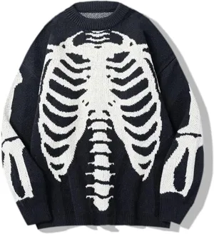 Arssm Mens Vintage Sweater Grandpa y2k Oversized Casual Cable Knit Sweater Pullover Graphic Crewneck Tops