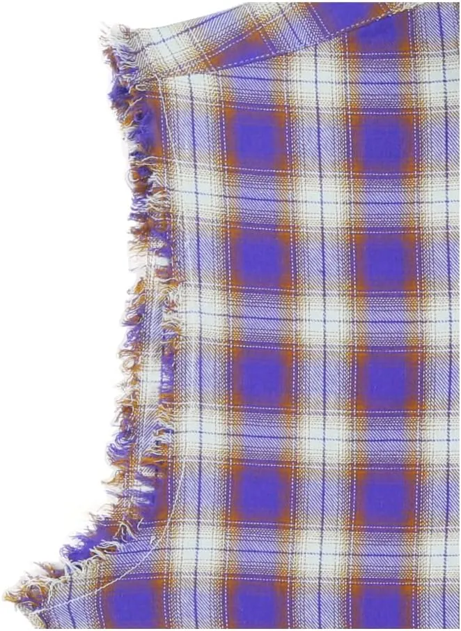 AVANZADA Men's Button Down Sleeveless Plaid Shirt Casual Flannel Plus Size Vest Western Shirts