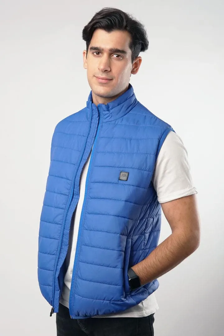 Azure Quilted Puffer Jacket