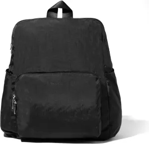 Baggallini Women's Carryall Packable Backpack, Black