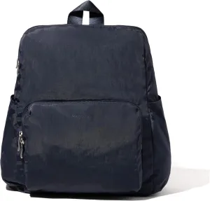 Baggallini Women's Carryall Packable Backpack, French Navy
