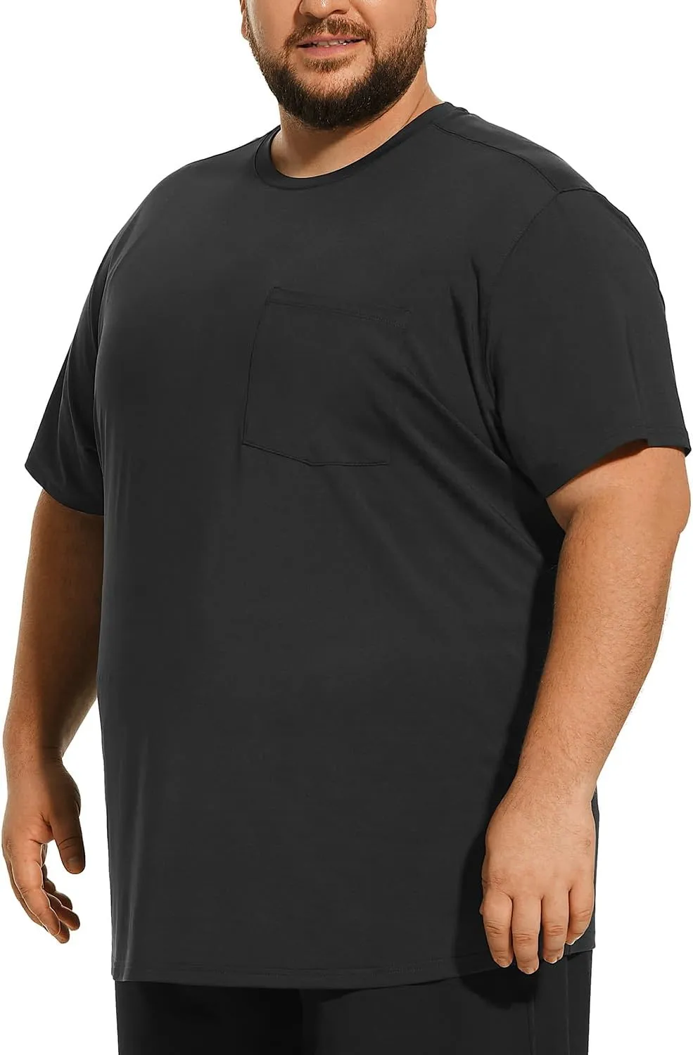 Big and Tall Mens T-Shirt UPF 50  Sun Protection Swim Shirt SPF Quick Dry 2XL-6XL
