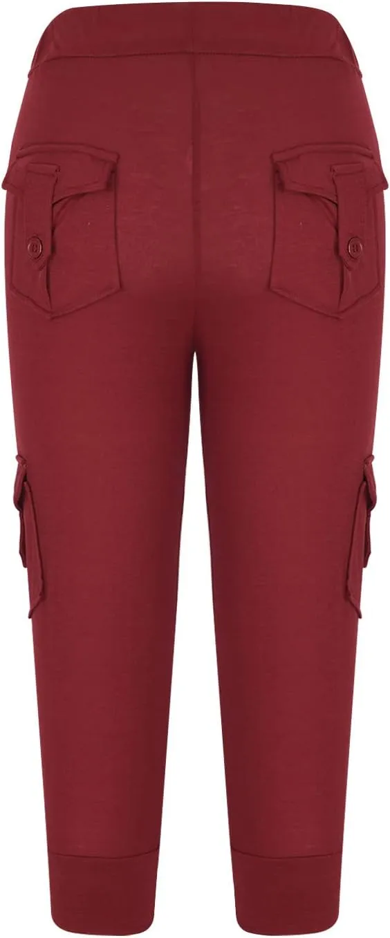Capri Pants for Women 2024 Capri Leggings Lightweight Summer Casual High Wasit Stretch Pants Cropped Trousers