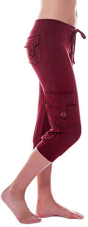 Capri Pants for Women 2024 Capri Leggings Lightweight Summer Casual High Wasit Stretch Pants Cropped Trousers