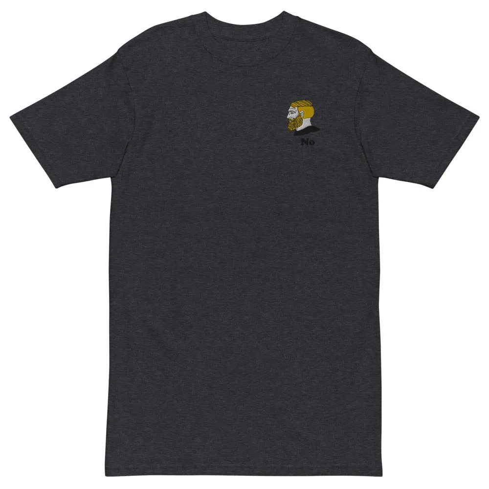Chad No Mens Embroidered Heavyweight Work T-Shirt