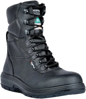 COFRA Leather Work Boot - US ROAD Treadless Asphalt Boots with Composite Safety Toe & Heat Defender Nitrile Rubber Outsole - 26720-CM0.W09.5