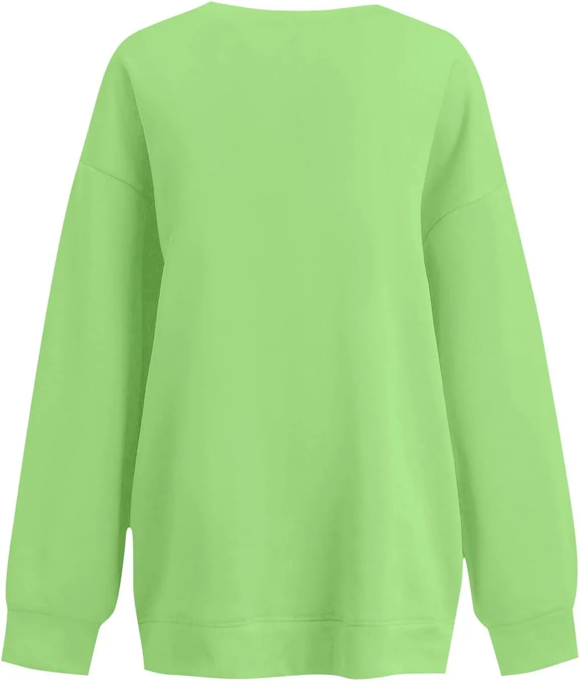 Crew Neck Sweatshirts Women Long Sleeve Fleece Oversized Sweatshirt Soft Lightweight Pullover Tops Trendy Winter Coat
