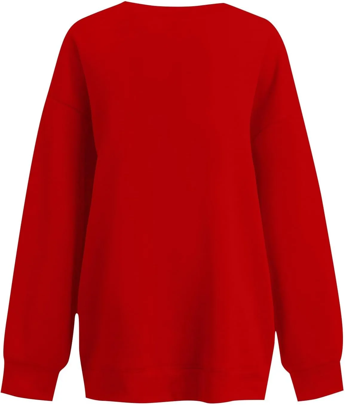Crew Neck Sweatshirts Women Long Sleeve Fleece Oversized Sweatshirt Soft Lightweight Pullover Tops Trendy Winter Coat