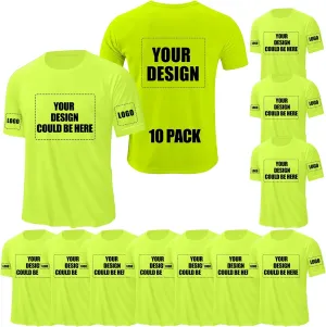 Custom Shirt for Men, Quick Dry Bird's-Eye Knit Polyester, Design Your Own Shirts, Customized T-Shirt Front & Back