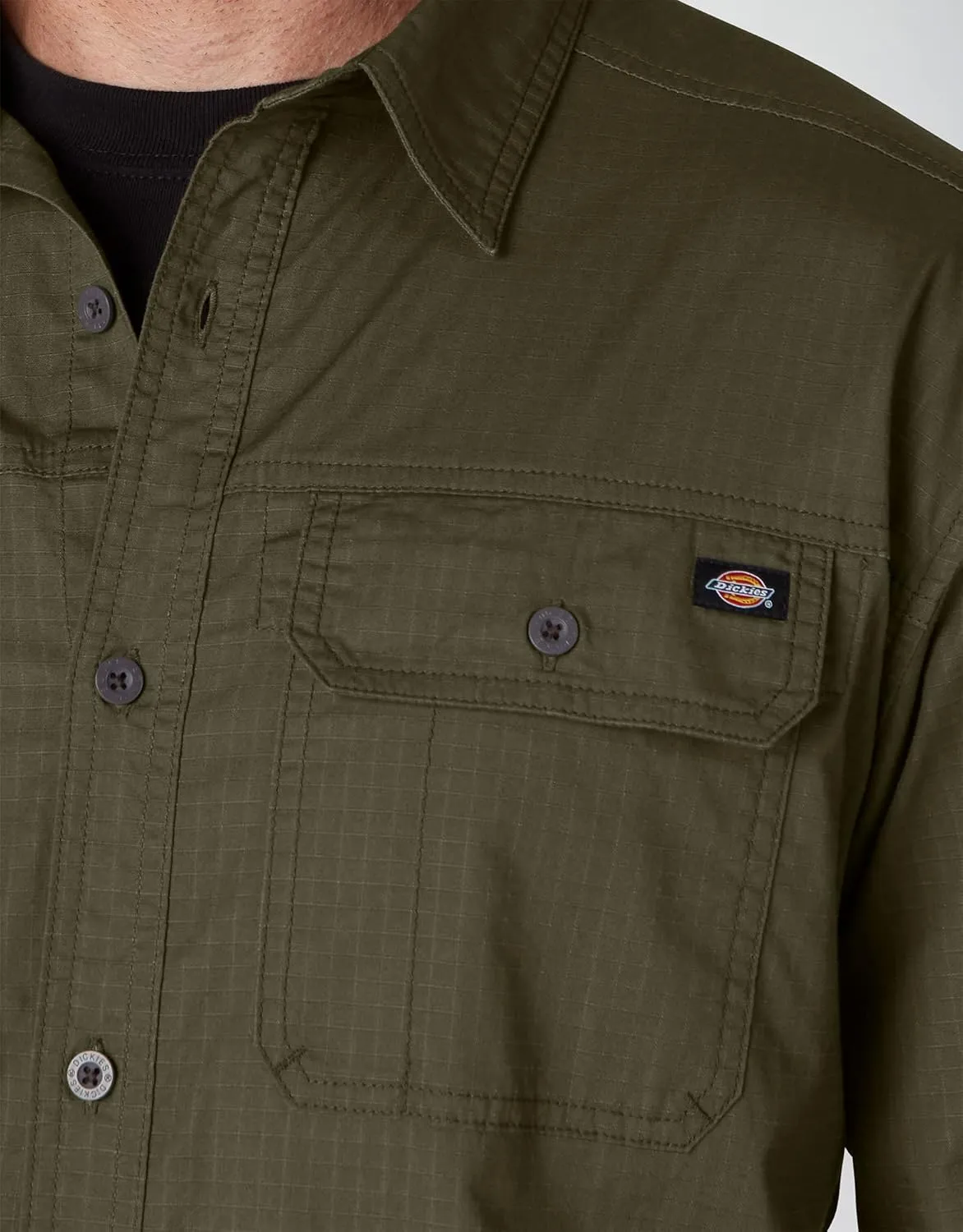 Dickies Men's Flex Denim Long Sleeve Shirt