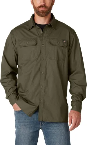 Dickies Men's Flex Denim Long Sleeve Shirt