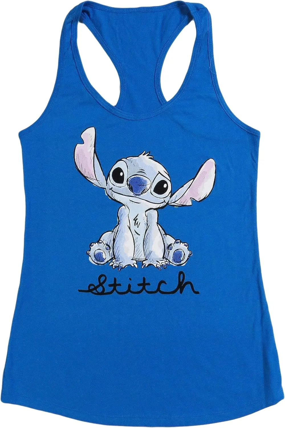 Disney Womens Stitch Racerback Tank Top