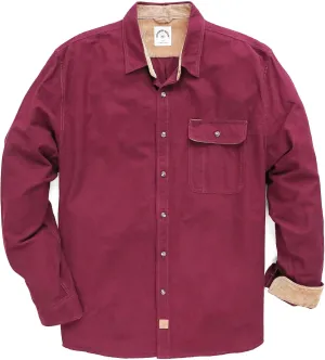 Dubinik Mens Flannel Shirts Long Sleeve Flannel Shirt for Men Casual Button Down Brushed 100% Cotton Shirt