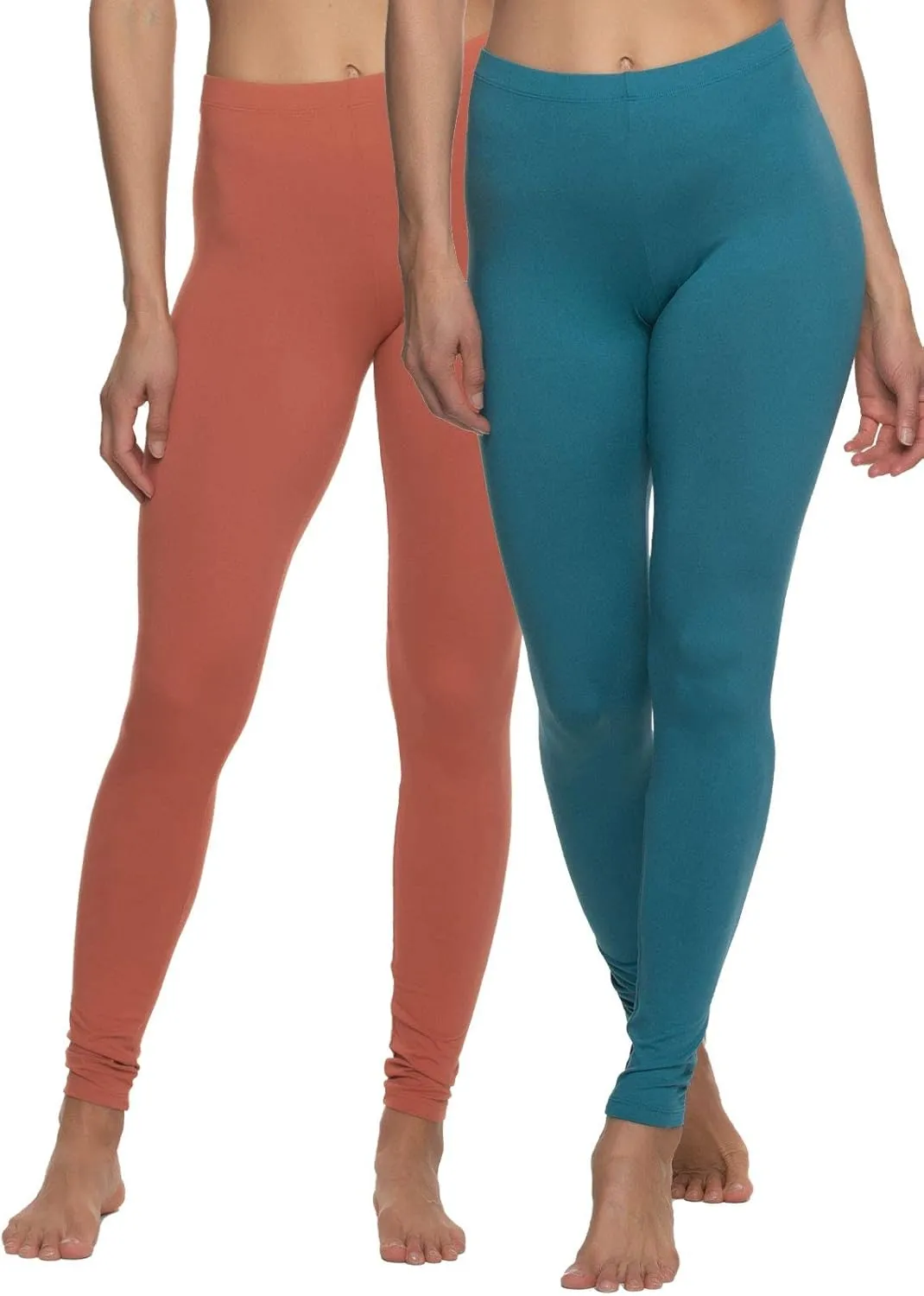 Felina Velvety Super Soft Lightweight Leggings 2-Pack - for Women - Yoga Pants, Workout Clothes