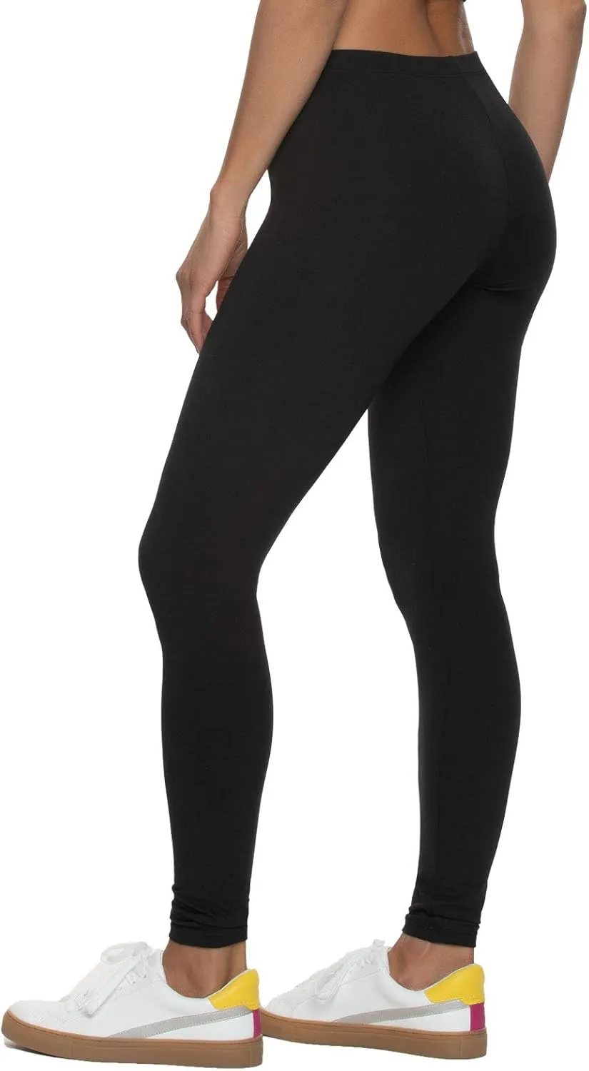 Felina Velvety Super Soft Lightweight Leggings 2-Pack - for Women - Yoga Pants, Workout Clothes