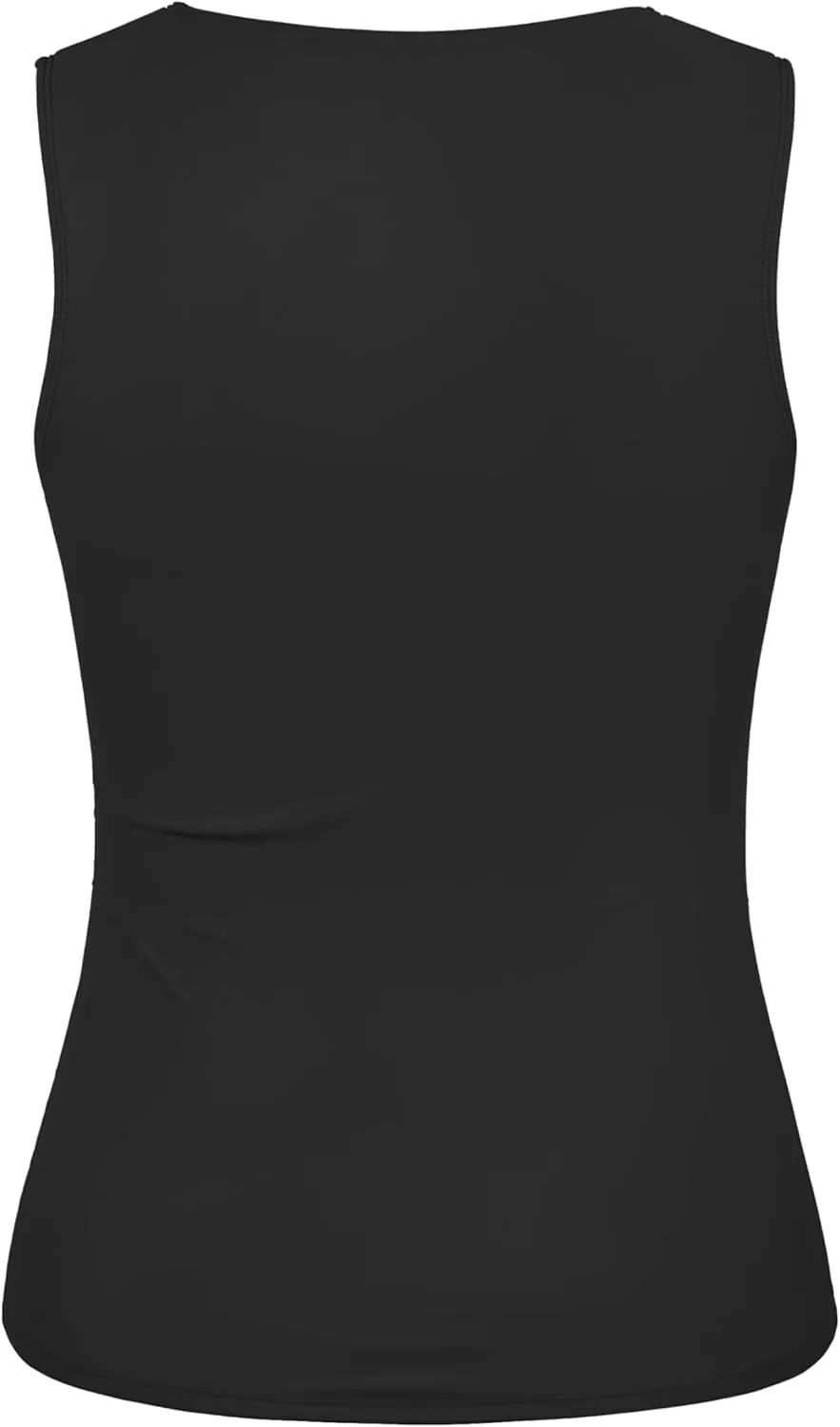 Firpearl Women's High Neck Underwire Tankini Tops Tummy Control Bathing Suit Top Modest Swim Tank Top Only