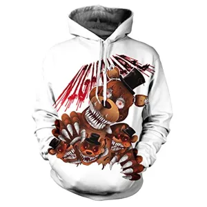 Five Nights at Freddy's Bear Kids Hoodie T Shirts Summer Tops Tee Shirts for Boys Girls