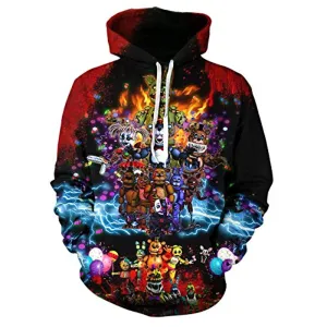 Five Nights at Freddy's Hooded Sweatshirts Kids Hoodie for Teen Boys and Girls