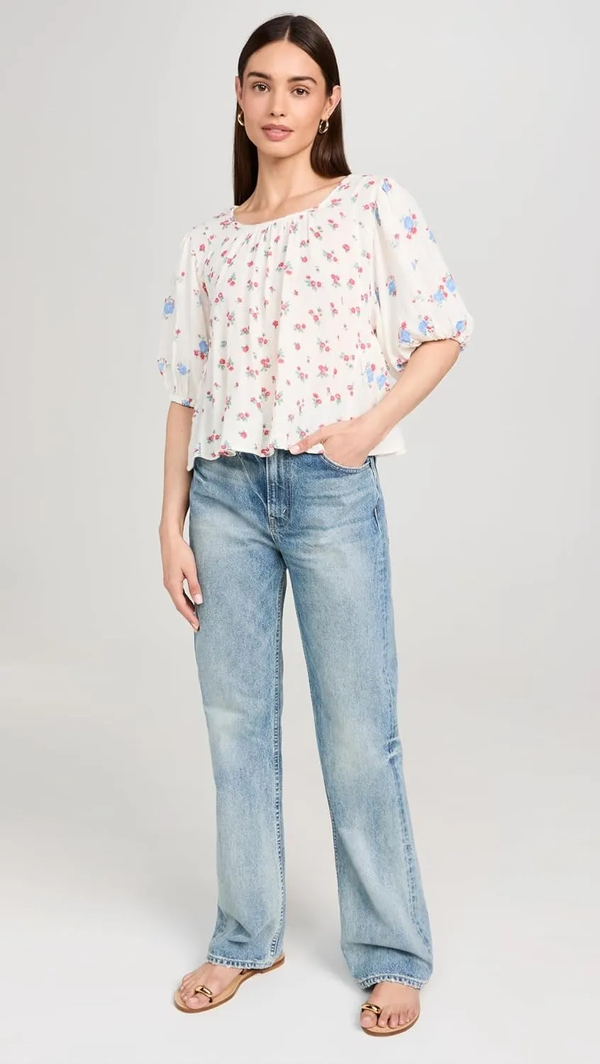Free People Women's Chloe Printed Top