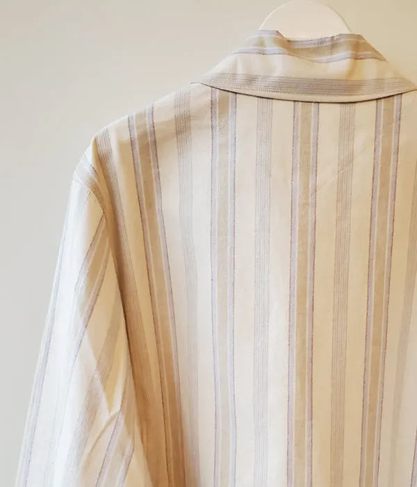 FUMIKA_UCHIDA/Striped Flannel/PAJAMA TOP(KINARI)