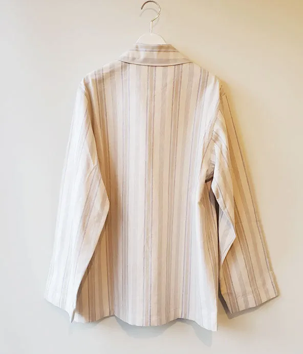 FUMIKA_UCHIDA/Striped Flannel/PAJAMA TOP(KINARI)