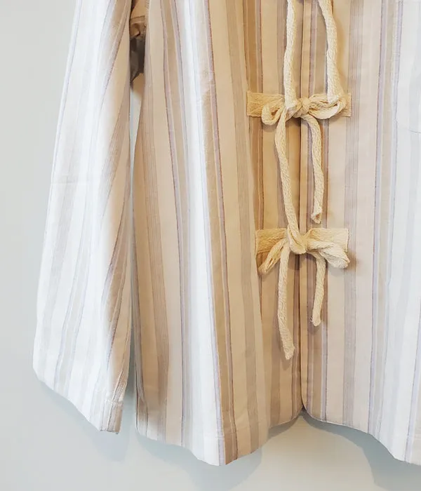 FUMIKA_UCHIDA/Striped Flannel/PAJAMA TOP(KINARI)