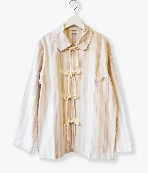 FUMIKA_UCHIDA/Striped Flannel/PAJAMA TOP(KINARI)